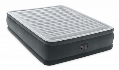 Ліжко надувне Intex (велюр) арт. 64414 203х152 см синій