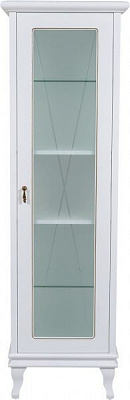 Пенал напольный Aqua Rodos Беатриче New белый патина золото