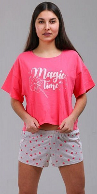 Пижама женская Roksana Звезда 808/16000 р. M розовый с серым 