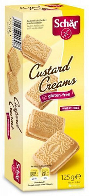 Печенье Dr. Schar Custard Creams с заварным кремом 125 г 