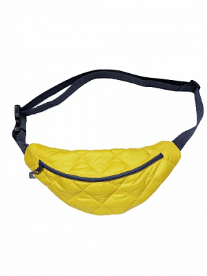Сумка поясная 4PROFI стеганая желтая 14x34 см 4003
