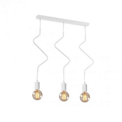 Люстра підвісна Геотон Тріо TZ084/3ML 3x40 Вт E27 білий 49481