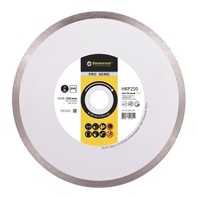 Диск алмазный отрезной Baumesser Hart Keramik PRO 1A1R 250x1,7x25,4 керамика, керамогранит 91320481019
