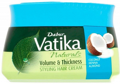 Крем Dabur Vatika Кокос, хна та мигдаль для додання об'єму волоссю 140 мл