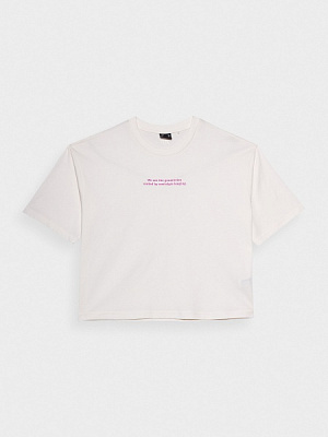 Футболка 4F TSHIRT F1042 4FSS23TTSHF1042-11S р.XL білий