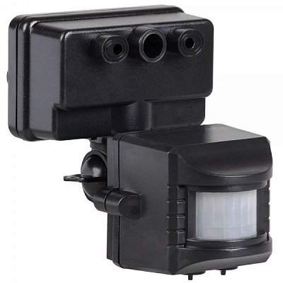Датчик движения IEK ДД 019 120° 12м 1100W IP44 ччерный LDD13-019-1100-002