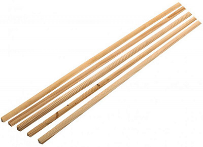 Штапик Лісбудінвест декоративный 9х9х1800 мм сосна 5 шт./уп.