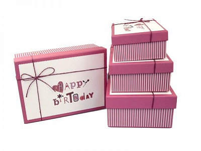 Коробка подарункова 080-10-1 Happy Birthday 19.5x12.5x6.5 см