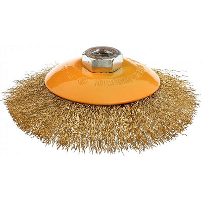 Щетка конусная с рифленой проволоки 125мм Compass