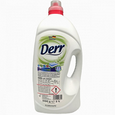 Гель для прання для машинного та ручного прання DERR Volwaschmittel 5,1 кг
