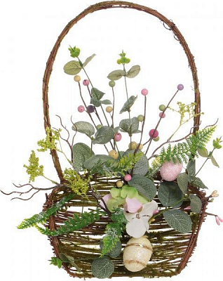 Декорация весенняя в корзинке 38х24 см 17A3871