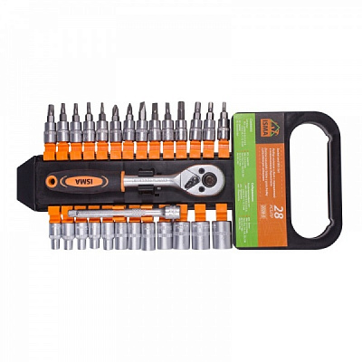 Набір головок і біт ISMA 28 шт. IS-2028-5