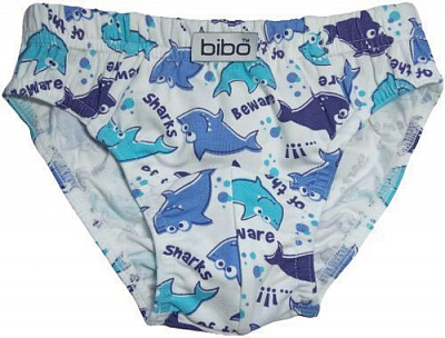 Трусы для мальчиков Bibo р.104 белый с голубым 21036 