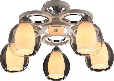 Люстра стельова Altalusse 5x40 Вт E14 хром/білий INL-9322C-05