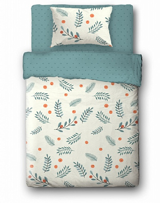 Комплект постельного белья Seaberry 1,5 бирюза Ibodo 