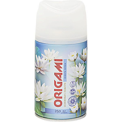Сменный баллон для автоматического освежителя воздуха Origami Свежесть лотоса 250 мл