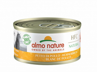 Консерва для врослых котов Almo Nature HFC Natural с курицей