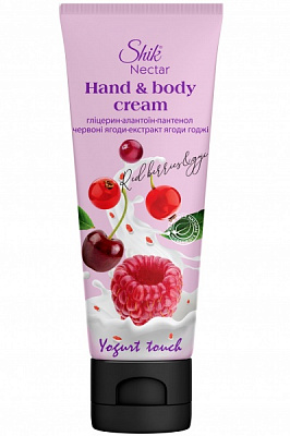 Крем для тіла Шик Nectar Yogurt touch Червоні ягоди та екстракт годжі 75 мл