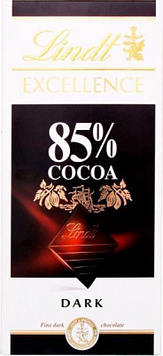 Шоколад LINDT гіркий 85% 100 г (EXCELLENCE)