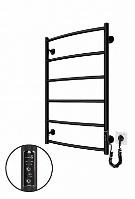 Рушникосушарка електрична Mario Рушникосушка Класік НР-І 800x530/85 електр. TR К чорний мат (2.3.0115.10.BM)