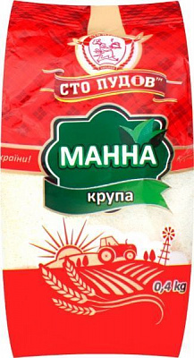 Крупа манная Сто пудов 400 г 