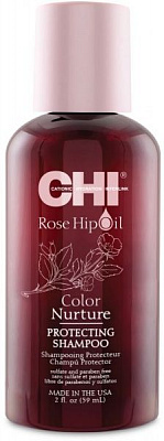 Шампунь CHI Rose Hip Protecting для защиты цвета с маслом шиповника и кератином 59 мл