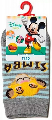 Шкарпетки дитячі Conte-Kids CK DISNEY 17С-126/1СПМ 451 р.12 блакитний із сірим