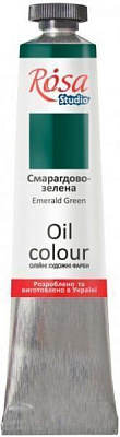 Фарба олійна Смарагдово-зелена 326523 60 мл Rosa Studio