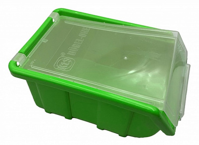 Емкость с крышкой 17x11x7.5 см зеленая 