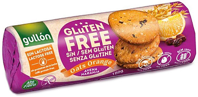 Печиво Gullon Печиво GULLON без глютену вівсяне з апельсином 180 г