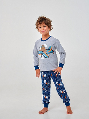 Піжама для хлопчиків Smil 104532 р.116 сірий меланж 104532