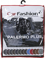 Накидка на сиденье Carfashion Palermo Plus 21766 4 шт. черный с синим
