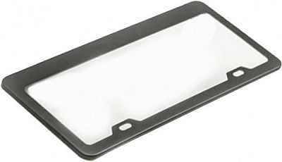 Рамка под номерной знак металлизированная Elegant на номера США Maxi черная 106397_EL 100606 