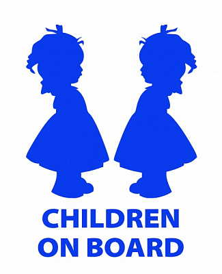 Світловідбивна наліпка LOOM Children On Board 3 LM-10210-blue для твердих поверхонь