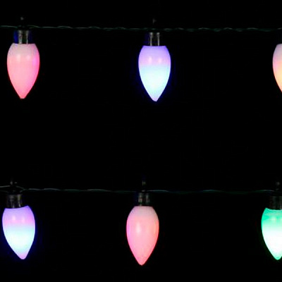 Електрогірлянда лінійна Девілон різнокольорова 650927 вбудований світлодіод (LED) 20 ламп 2 м