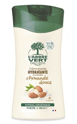 Гель для душа L'Arbre Vert с натуральным миндальным экстрактом 250 мл