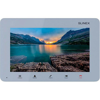 Комплект відеодомофона Slinex SM-07M silver