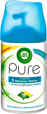 Сменный баллон для автоматического освежителя воздуха Air Wick Pure с ароматом Цветущего лимона 250 мл