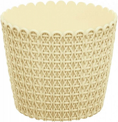 Горшок пластиковый Prosperplast Nitly круглый 3л кремовый (31100-728) 