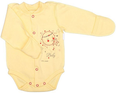 Боди детское Маленькие люди 437-110 р.62 желтый 