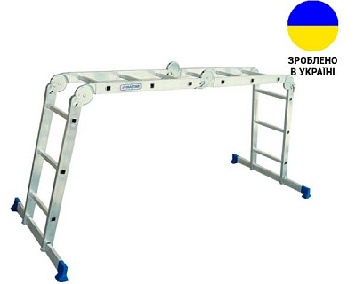 Шарнірна драбина-стрем'янка Virastar Transformer 4x3 (VTL043)