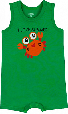 Песочник для мальчика GABBI PS-21-4-2 р.74 зеленый 12599 