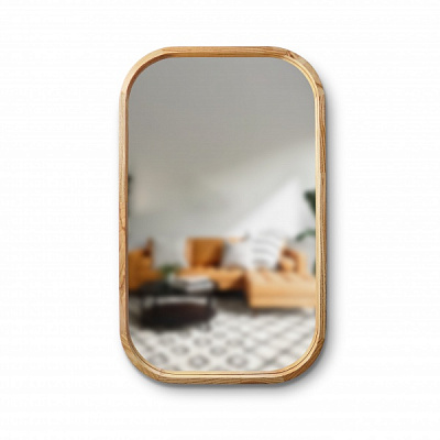 Дзеркало настінне Luxury Wood Reliability SLIM ясен натуральний 600x800 мм
