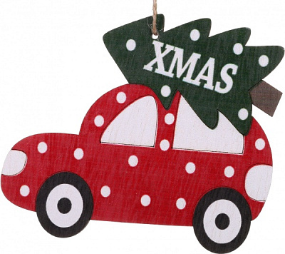 Декоративна підвіска Машина 9,5x13 см 6014-76