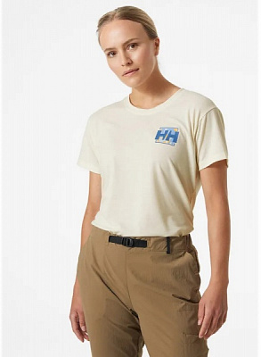 Футболка Helly Hansen W SKOG RECYCLED GRAPHIC TEE 63083-513 р.M блакитний
