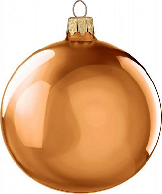 Куля скляна d100 однотонна світло-коричневий