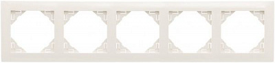 Рамка п'ятимісна Efapel LOGUS універсальна кремовий 90950 TMF