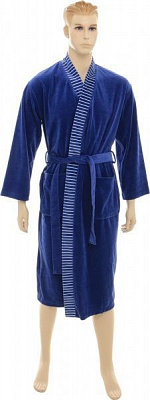 Халат домашній La Nuit р. XL синій Home Stripe