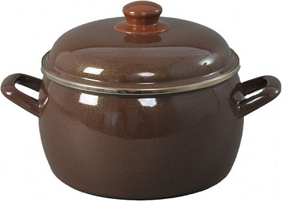 Кастрюля с крышкой Шоколад 7,9 л 344616 Metrot