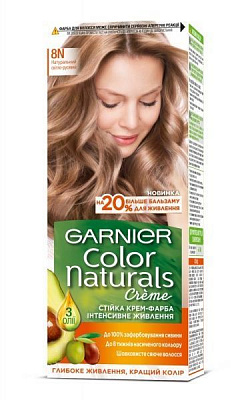 Крем-фарба для волосся Garnier Color Naturals 8N Натуральний світло-русявий 112 мл